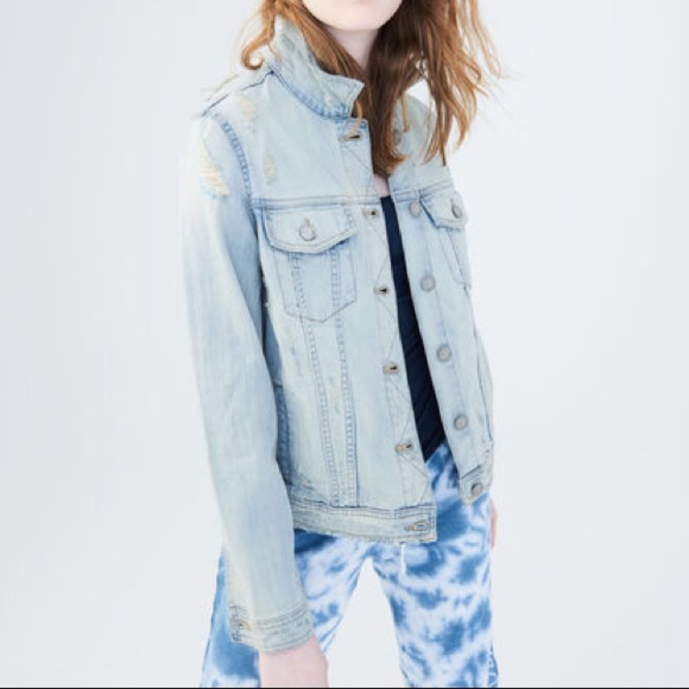 Distressed Denim Jacket